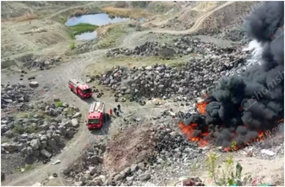 Խոշոր հրդեհ՝ Երևանում. կրակն ու ծուխը տեսանելի էին մի քանի կմ-ից (լուսանկարներ)